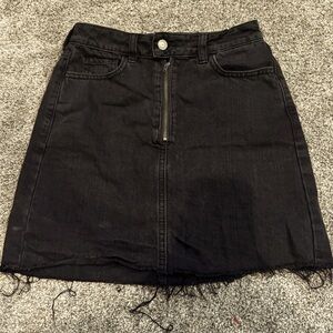 Hollister denim mini skirt